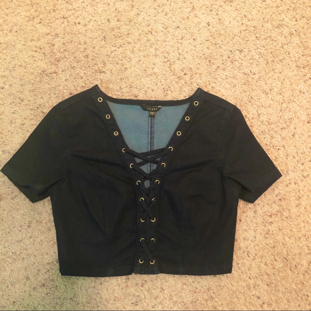 GUESS denim top